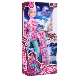 Кукла София 29 см. Сноуборд (руки и ноги сгиб., аксесс.) в коробке