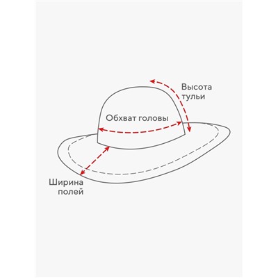 Шляпа для девочки с бантом MINAKU, размер 52, голубая