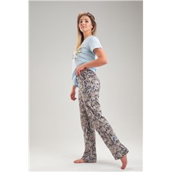 Пижама ТК 373 (Голубой/динозавры)