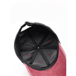 Кепка мужская MINAKU, размер 56-58, малиновая, чёрная