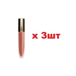 Loreal Paris Rouge Signature Жидкая матовая губная помада 201тон 7мл 3шт