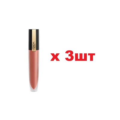 Loreal Paris Rouge Signature Жидкая матовая губная помада 201тон 7мл 3шт