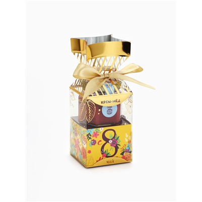 Подарочный набор «С 8 Марта»: крем-мёд, чай 50 г
