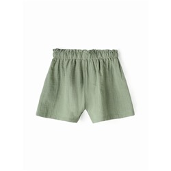 Шорты из муслина для девочек KAFTAN, рост 152 см, зелёные