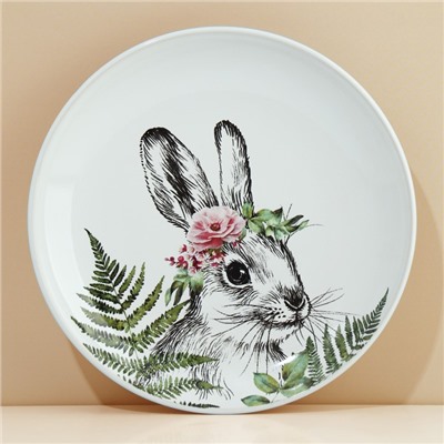 Тарелка керамическая «Зайка», 22.5 см, Dolce Ceramo