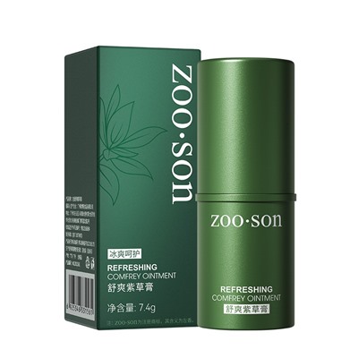 (ЗАМЯТА КОРОБОЧКА) Бальзам от укусов насекомых в стике ZOO-SON Refreshing comfrey oinment, 7,4 гр.