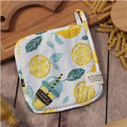 Прихватка Этель «Лимонад» 19×19 см, хлопок, сатин, 110 г/м²