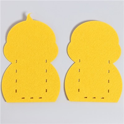 Набор для создания корзинки из фетра на пасху «Цыпленок»