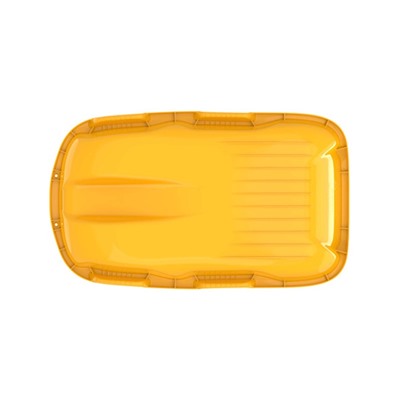 Санки с мягкой сидушкой «Комета», жёлтые 74×43 см