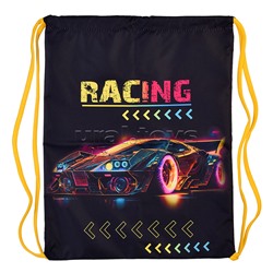 Мешок для обуви "Racing" 1 отделение, размер 370*470 мм, петля для подвеса, полиэстер, 210 ден