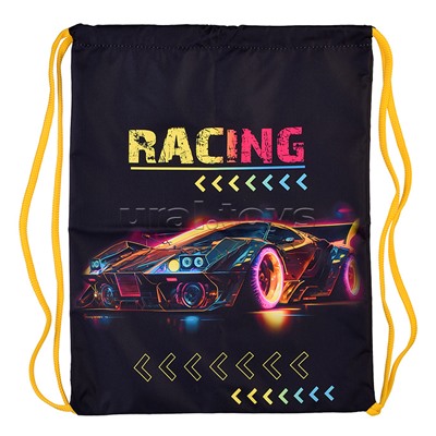 Мешок для обуви "Racing" 1 отделение, размер 370*470 мм, петля для подвеса, полиэстер, 210 ден