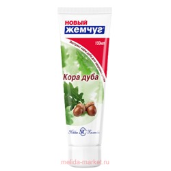 Новый Жемчуг Зубная Паста Жемчуг Кора дуба 100мл 17439