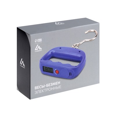 УЦЕНКА Весы-безмен Luazon LVU-05, до 50 кг, синие, крюк