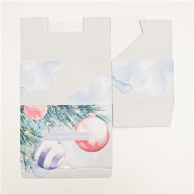 Коробка подарочная новогодняя складная «С Новым годом», 22 х 15 х 10 см