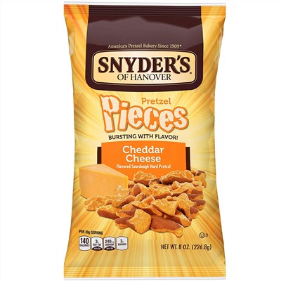 Snyder's, крендельки, сыр чеддер, 226,8 г (8 унций)