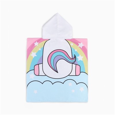 Полотенце - пончо детское LoveLife «Единорог», 60×120 см