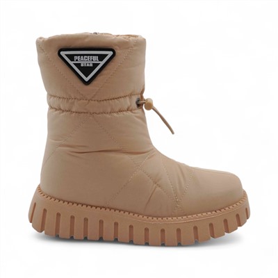 Дутики А5016-11 бежевые