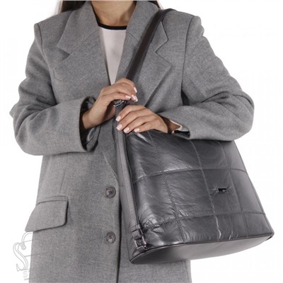 Сумка женская  69192 silver gray Velina Fabbiano-Safena