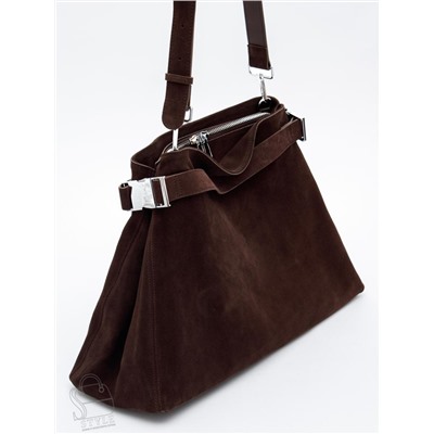 Сумка женская кожаная 6149Q coffee Polina&Eiterou