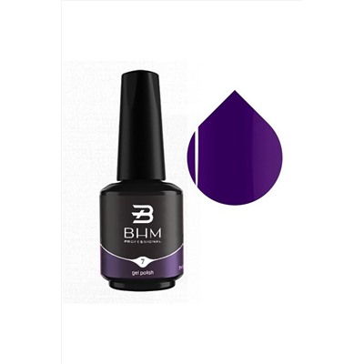 BHM Professional Гель-лак для ногтей / Ultra Violet 007, 7 мл KRISTALLER, 1107283