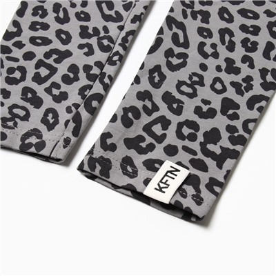 Легинсы (лосины) детские KAFTAN Trendy grey, размер 32 (110-116 см)