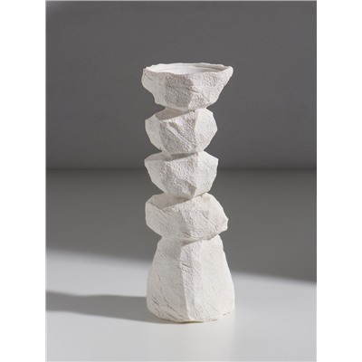 Набор подсвечников на 1 свечу «Стоунхендж», 3 шт., полистоун d=3 и 5.5 см