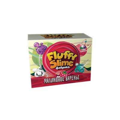 Создай Слайм. Флаффи слайм-фабрика "Малиновое варенье" 3 слайма 3 цвета.