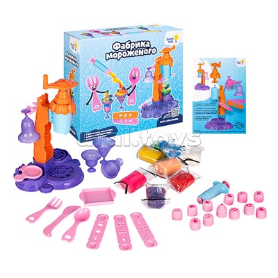 Набор для детской лепки "Тесто-пластилин" Фабрика мороженого