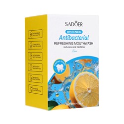 Ополаскиватель для полости рта антибактериальный SADOER, лимон, 10 шт. по 13 мл