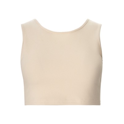 Топ с сеткой женский MINAKU: Casual Collection, ваниль, размер 40
