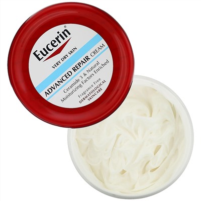 Eucerin, усовершенствованный восстанавливающий крем, без отдушек, 454 г (16 унций)
