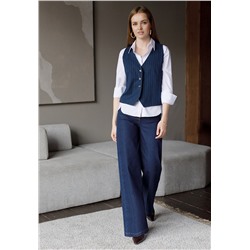 Жилет из костюмной ткани