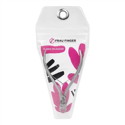 Frau Finger Кусачки маникюрные для кутикулы / Classic FN-202/6DP, двойная пружина, ручная заточка, 6 мм 20694