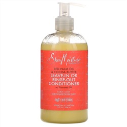 SheaMoisture, несмываемый или ополаскивающий кондиционер, красное пальмовое масло и масло какао, 384 мл (13 жидк. унций)