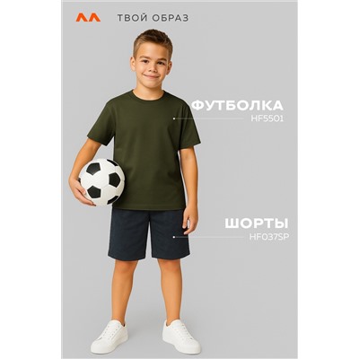 Детская однотонная футболка Happyfox