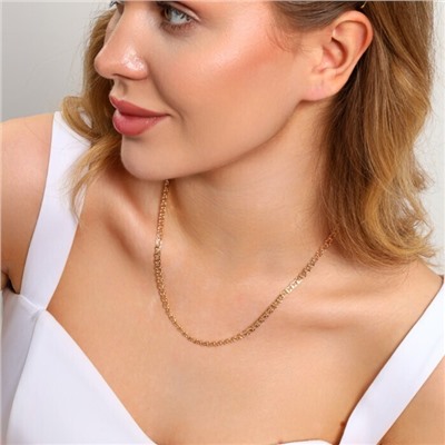 Цепочка на шею ювелирная бижутерия Итальянское золото (покрытие желтое 14к), арт.213.987