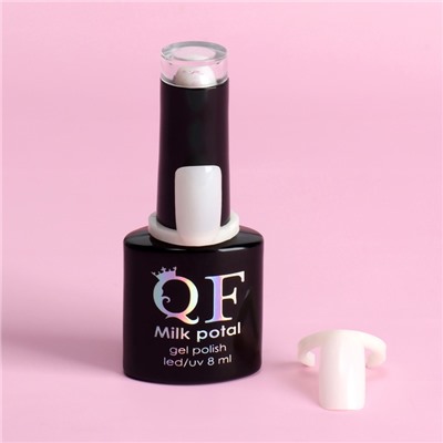 Палитра для лаков на баночку «Ноготки», d=2.1 см, 10 шт., форма мягкий квадрат, цвет слоновая кость