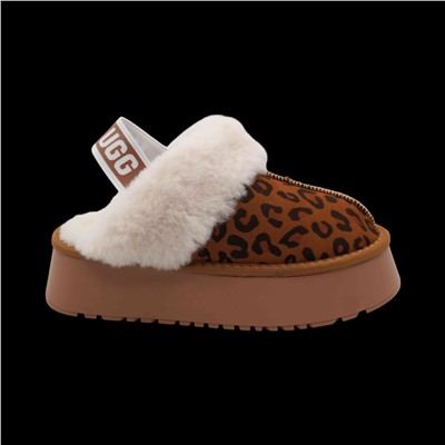 Угги (тапочки) на меху V134 коричневые