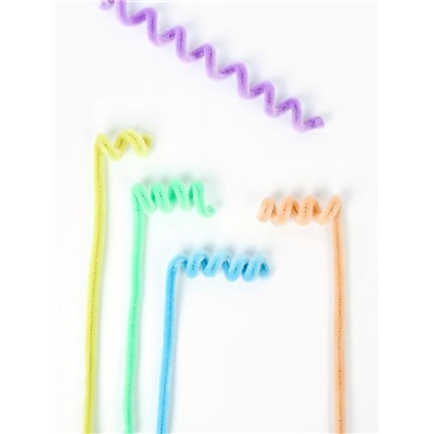 Синельная проволока, набор 100 шт, размер 1 шт 30х0,8 см  7 цветов в наборе