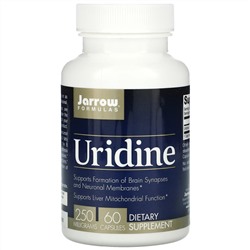 Jarrow Formulas, уридин, 250 мг, 60 капсул