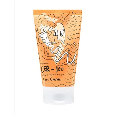 ELIZAVECCA - КРЕМ ДЛЯ ВЬЮЩИХСЯ ВОЛОС CER-100 COLLAGEN COATING HAIR A+ MUSCLE CURL CREAM, 120 МЛ.