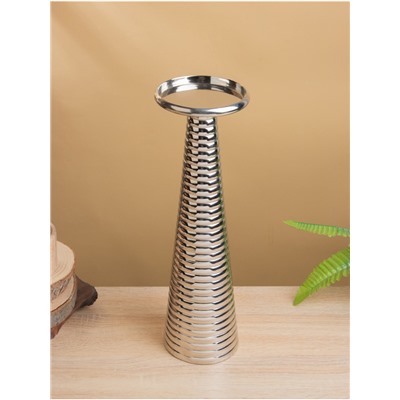 Подсвечник «Флэйм», 12×12×37 см, алюминий