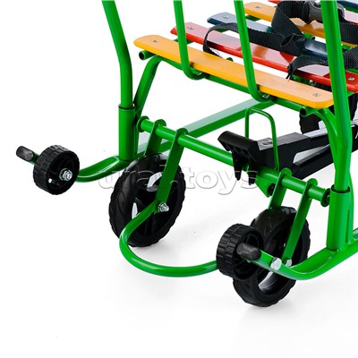 Санки детские "Мишутка-1" Универсал (зеленый) в коробке