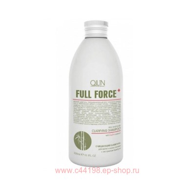OLLIN FULL FORCE Очищающий шампунь для волос и кожи головы с экстрактом бамбука 400мл