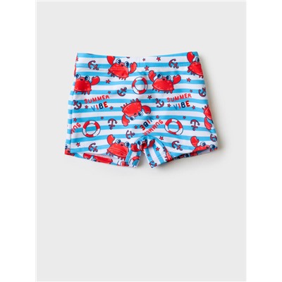 Плавки-шорты детские трикотажные для мальчиков, средней длины