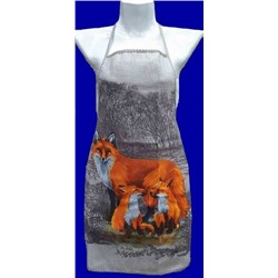 Фартук "Лисы" рогожка хлопок 100%