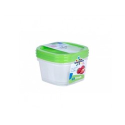Контейнер для хран.продуктов BioFresh 3шт*0,5л квадрат, IS10509 Spark Plast