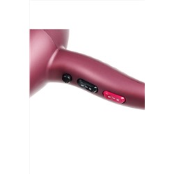 Dewal Профессиональный фен для волос / Blues Wine 03-8088, ионизация, бордовый, 2600 Вт KRISTALLER, 1193476