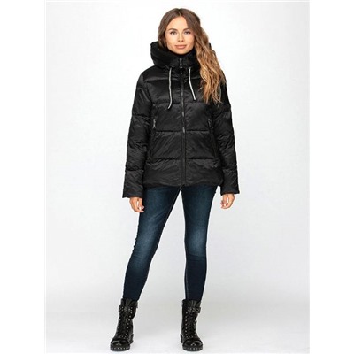 VS190128 черн Пуховик женский (40-48)