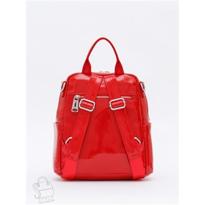 Рюкзак женский кожаный 21023-8 red  Polina&Eiterou